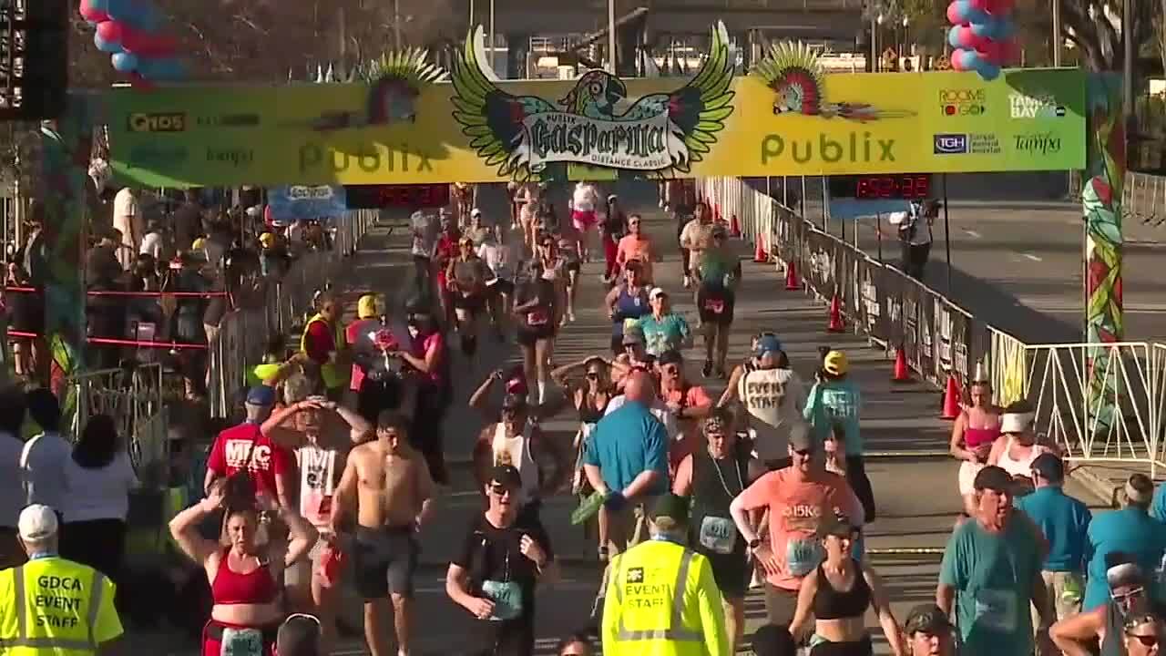 WATCH: 2026 Gasparilla Distance Classic finish line day 1 – Hour 2