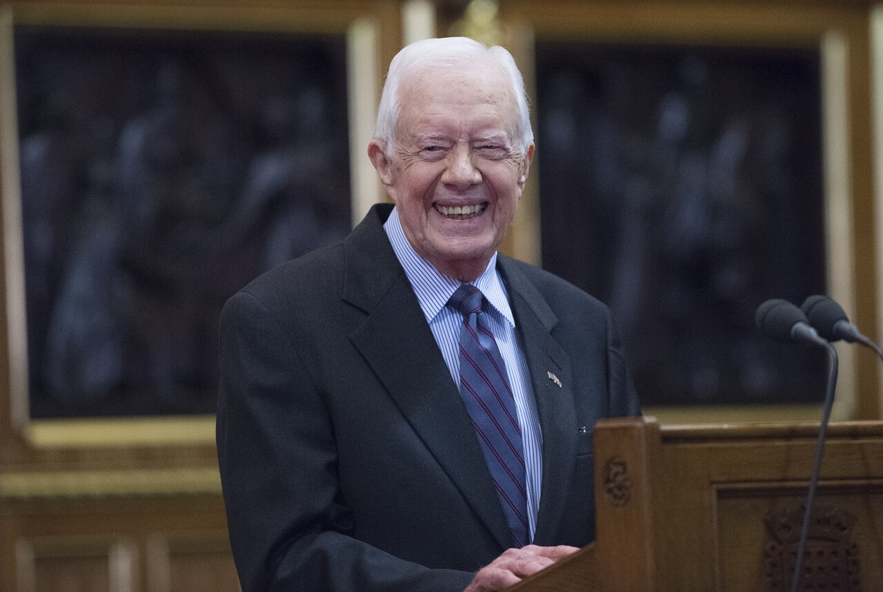 Former US President Jimmy Carter Deliver A Lecture on Guinea Worm Eradication