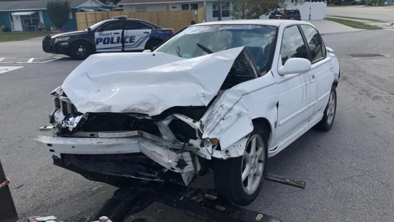 Police Speeding driver hits parked SUV, causing it to spin then crash