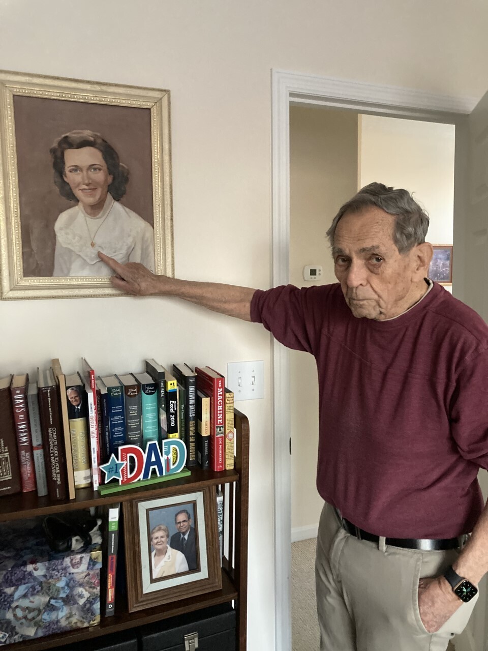 Dad with Janet’s Italian Portrait .jpg