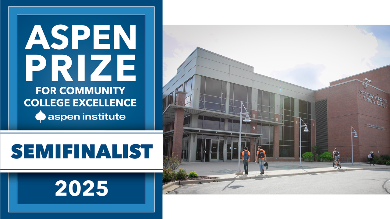 NWTC Green Bay Campus with Aspen Prize Logo.png