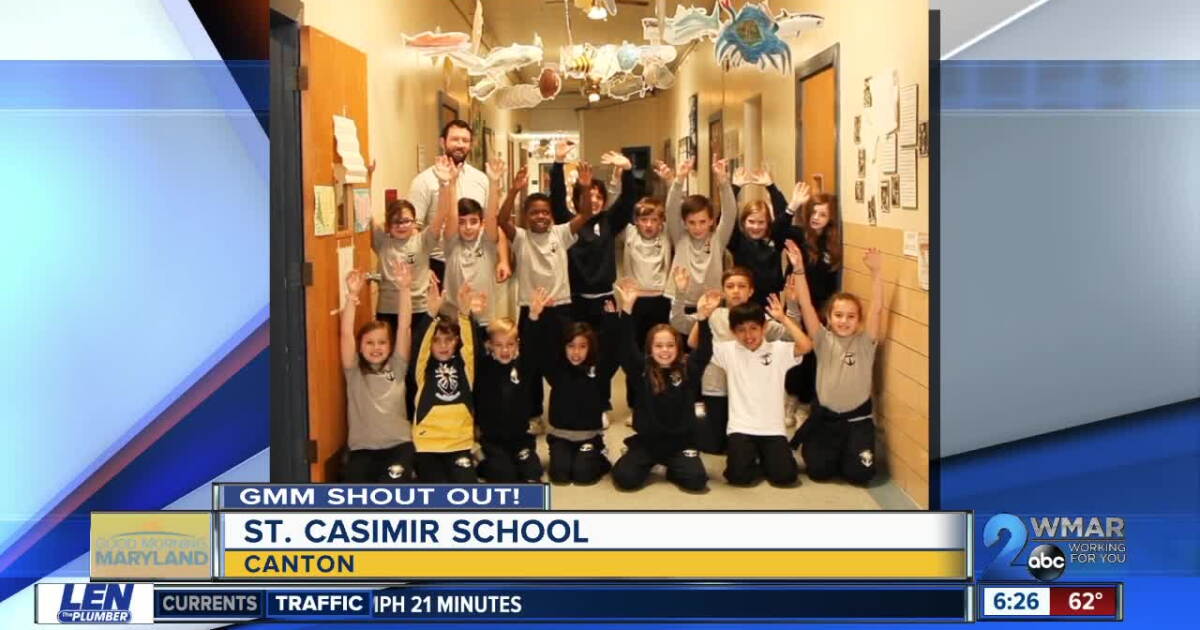 Good morning from St. Casimir School!