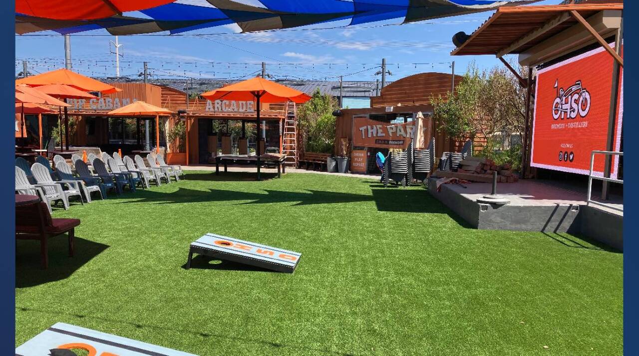 Open area for music, games and more.