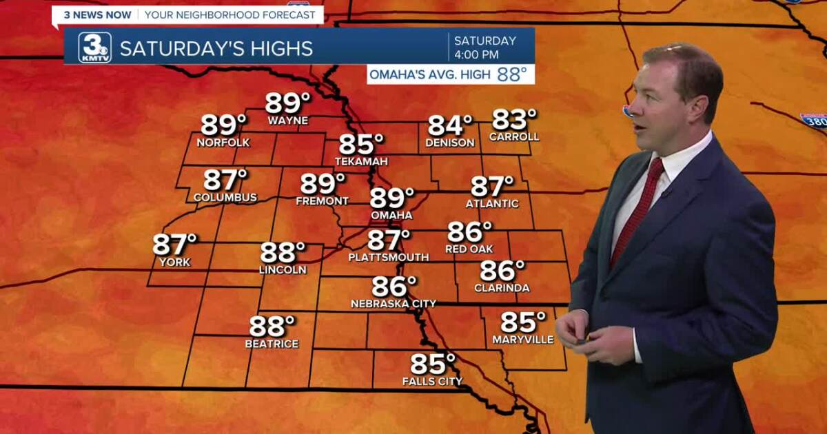 Lots of sunshine and warmer this weekend