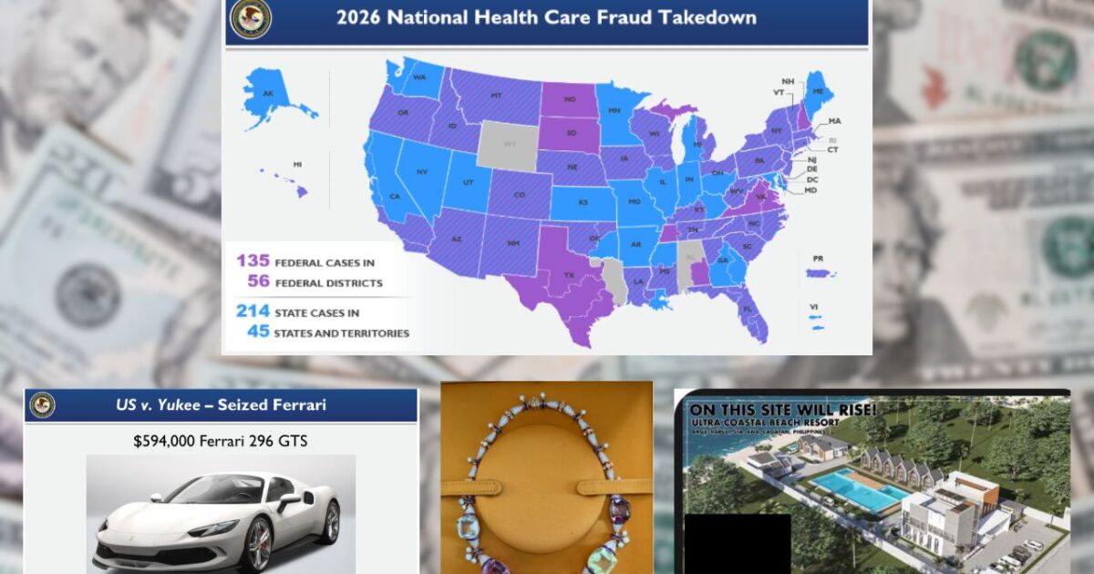 Las Vegans facing charges as part of national crackdown on healthcare fraud