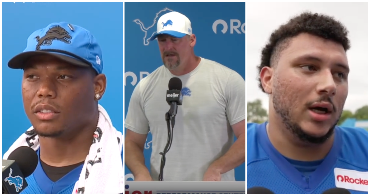 'I'm still as enthusastic as ever': Hear from Dan Campbell & players as Lions begin training camp