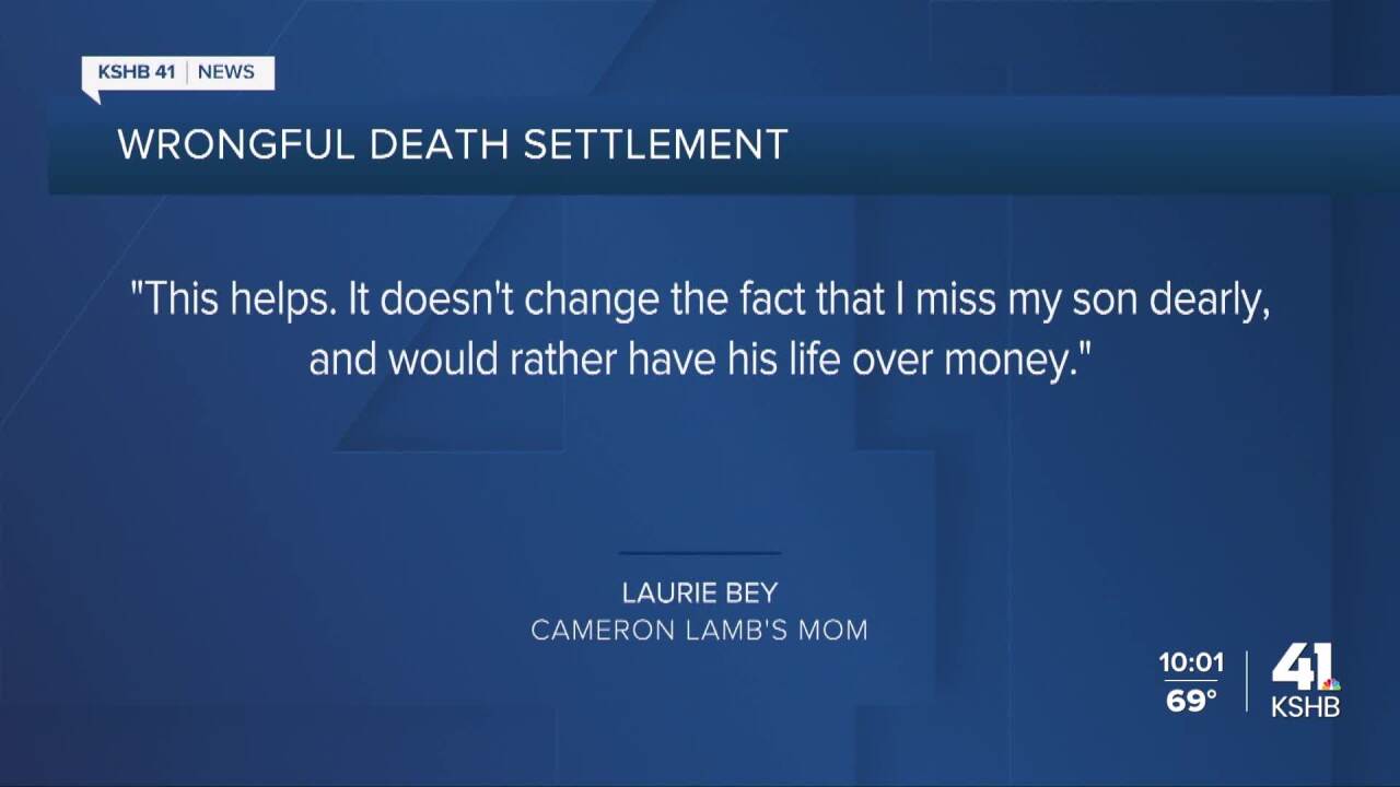 Statement from Laurie Bey, Cameron Lamb's Mom