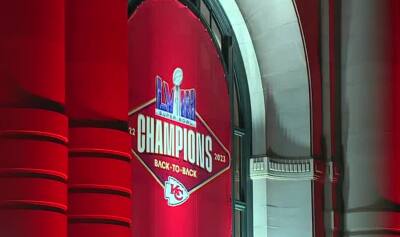 Union Station Chiefs back-to-back champions banner