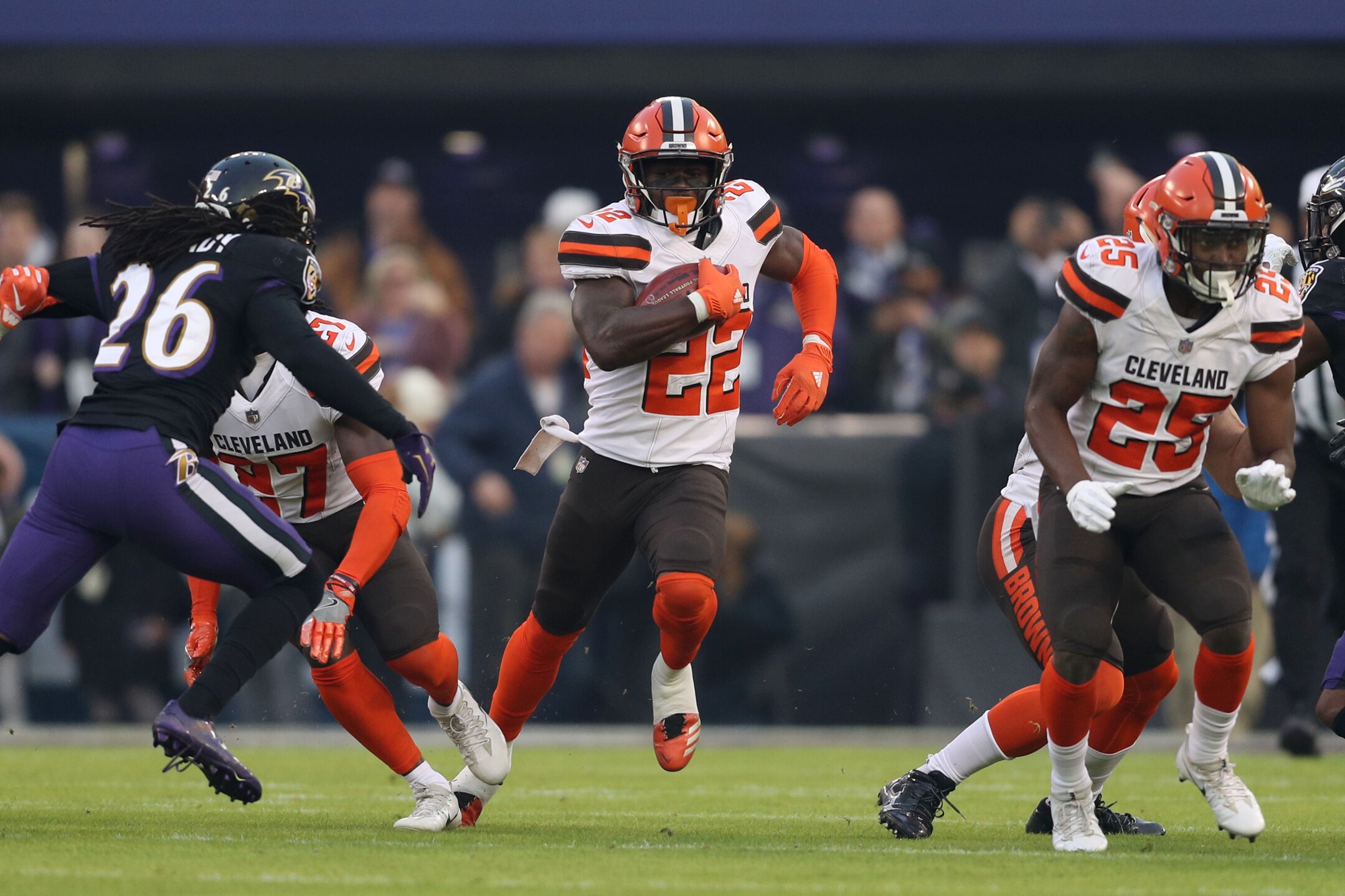 photos browns fall to the ravens 26 24