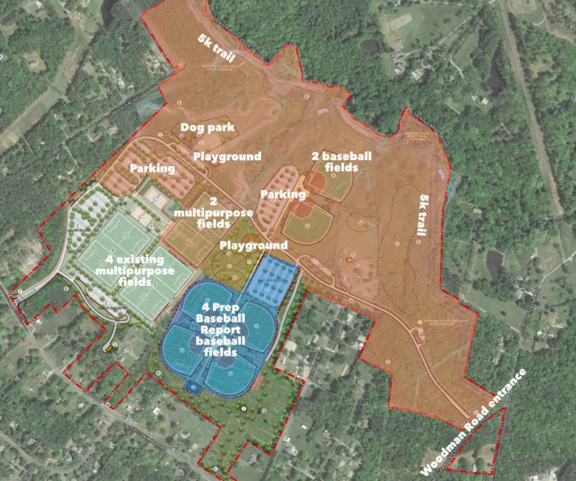 Glover Park master plan map