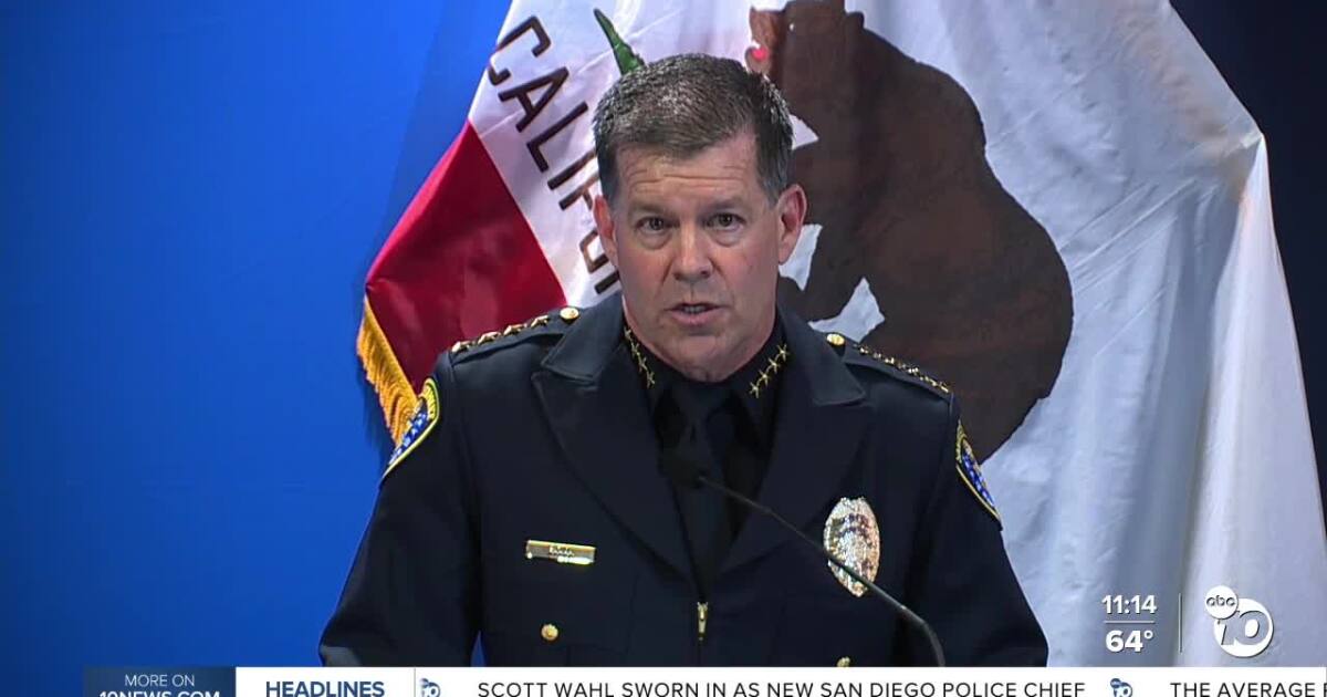 Chief Scott Wahl officially sworn into role as new head SDPD