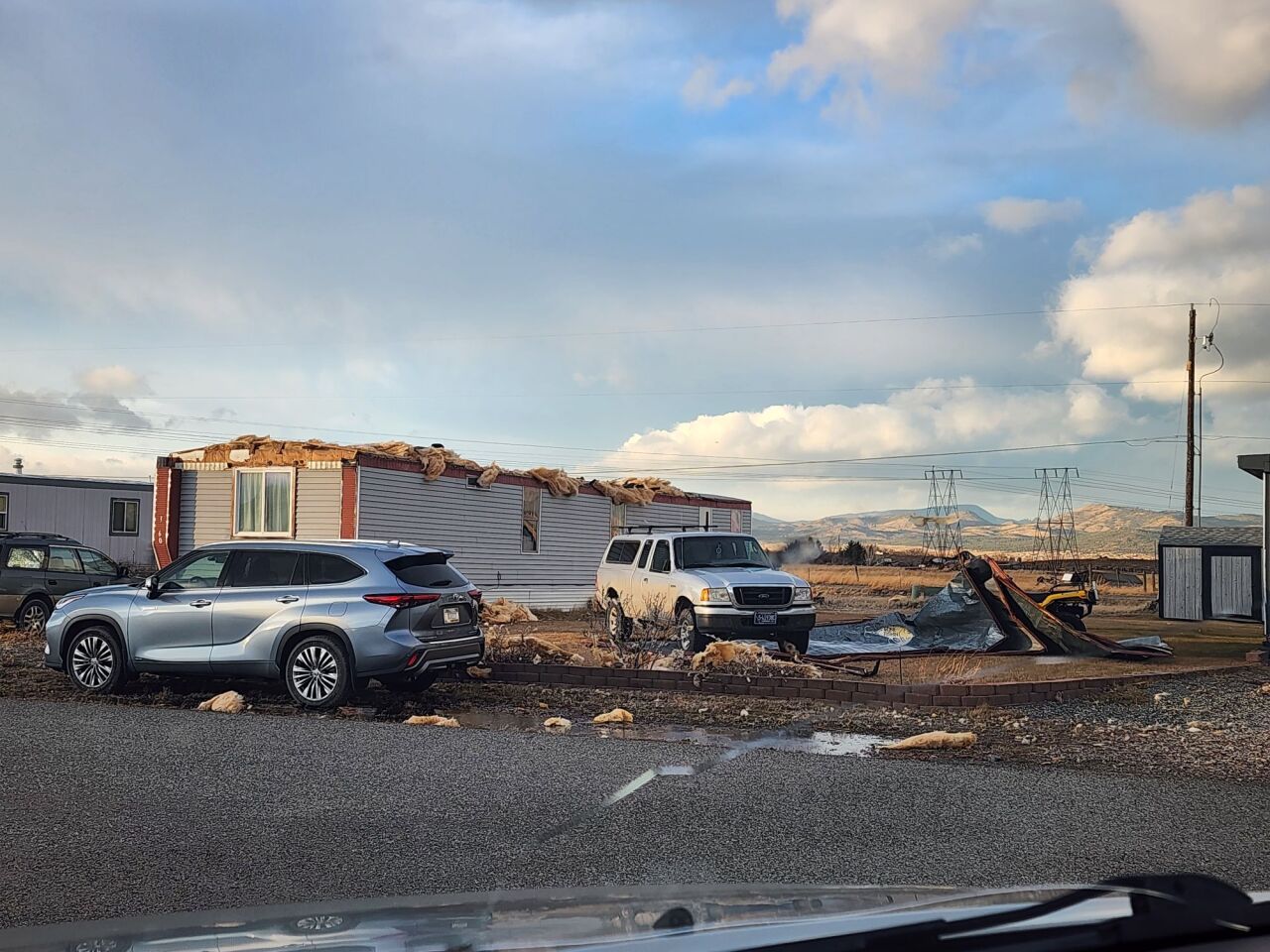 Wind damage in Helena