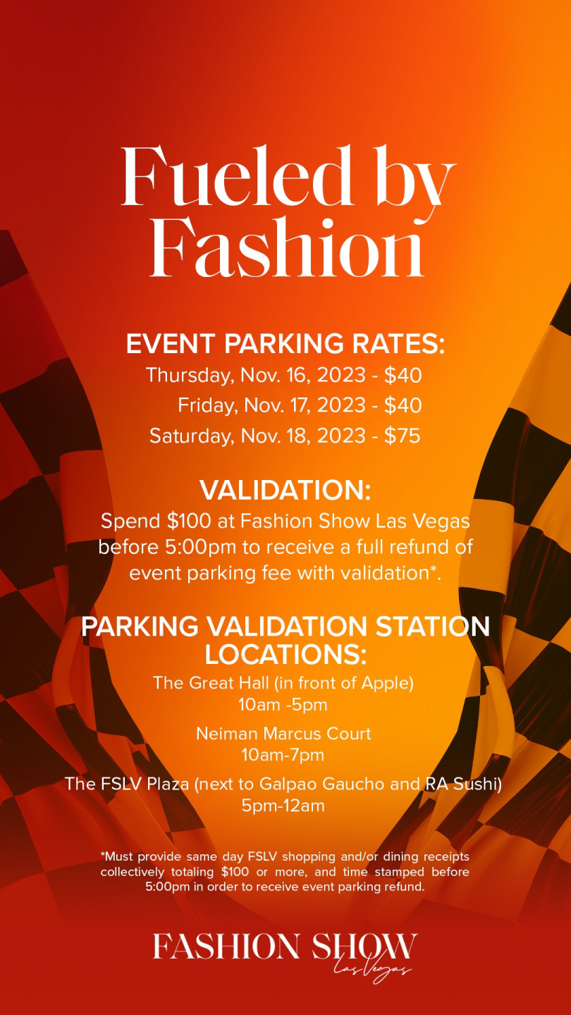 Fashion Show Mall charges for parking during F1 Las Vegas Grand Prix