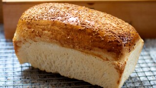 A loaf of white bread.
