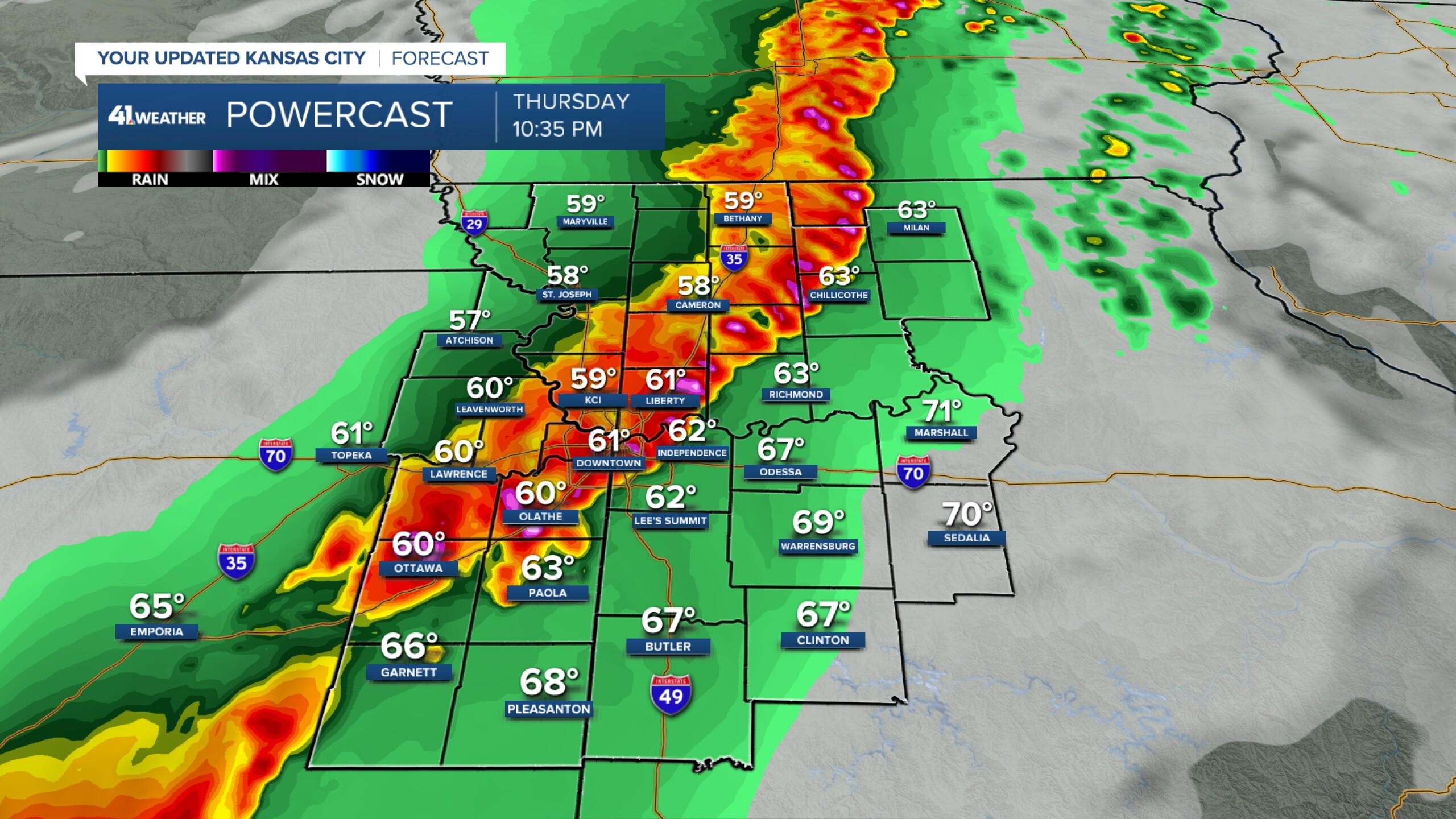KSHB 41 Weather Blog | Update on severe weather chances through Monday