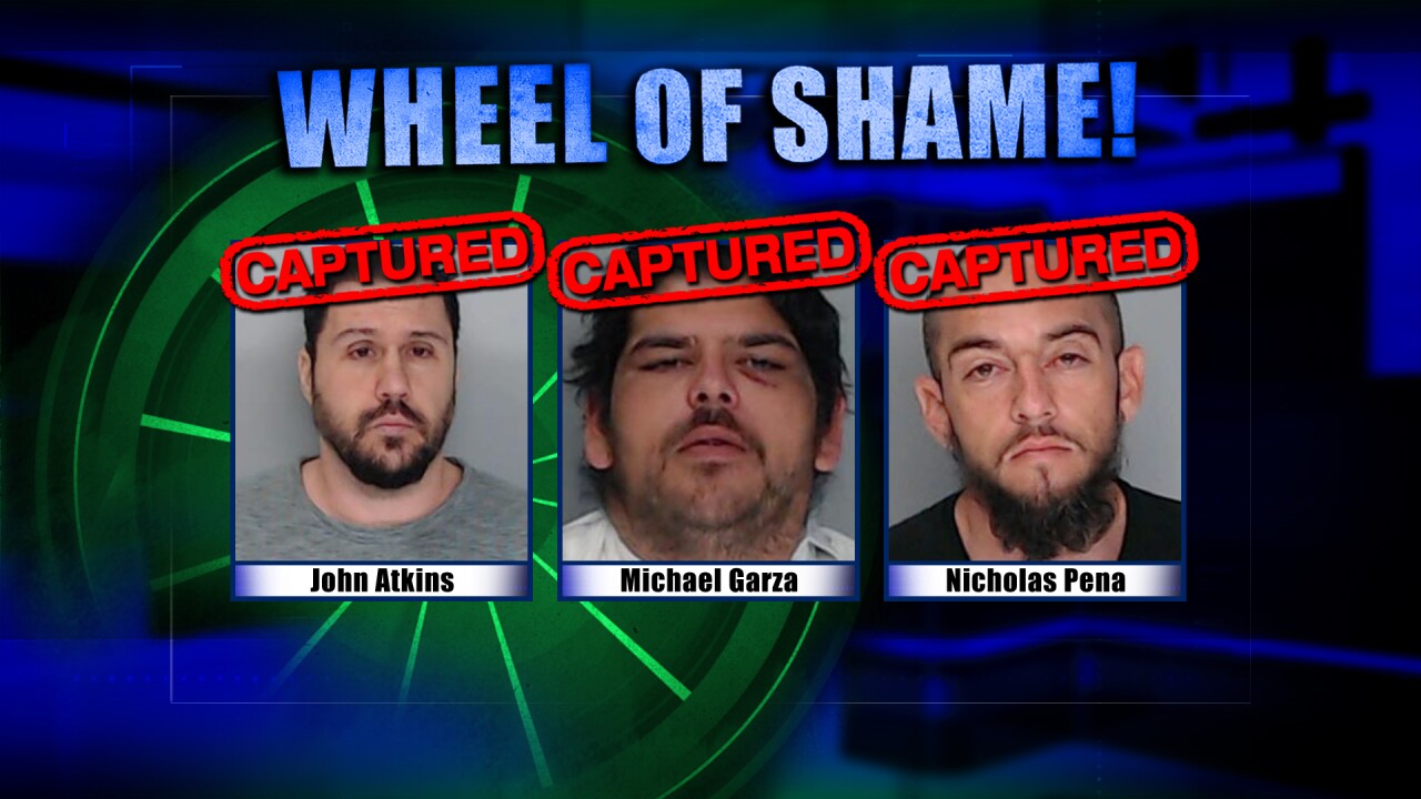 Wheel Of Shame Arrests: John Atkins, Michael Garza & Nicholas Pena