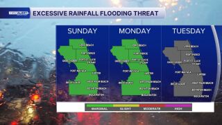 Localized flooding threat