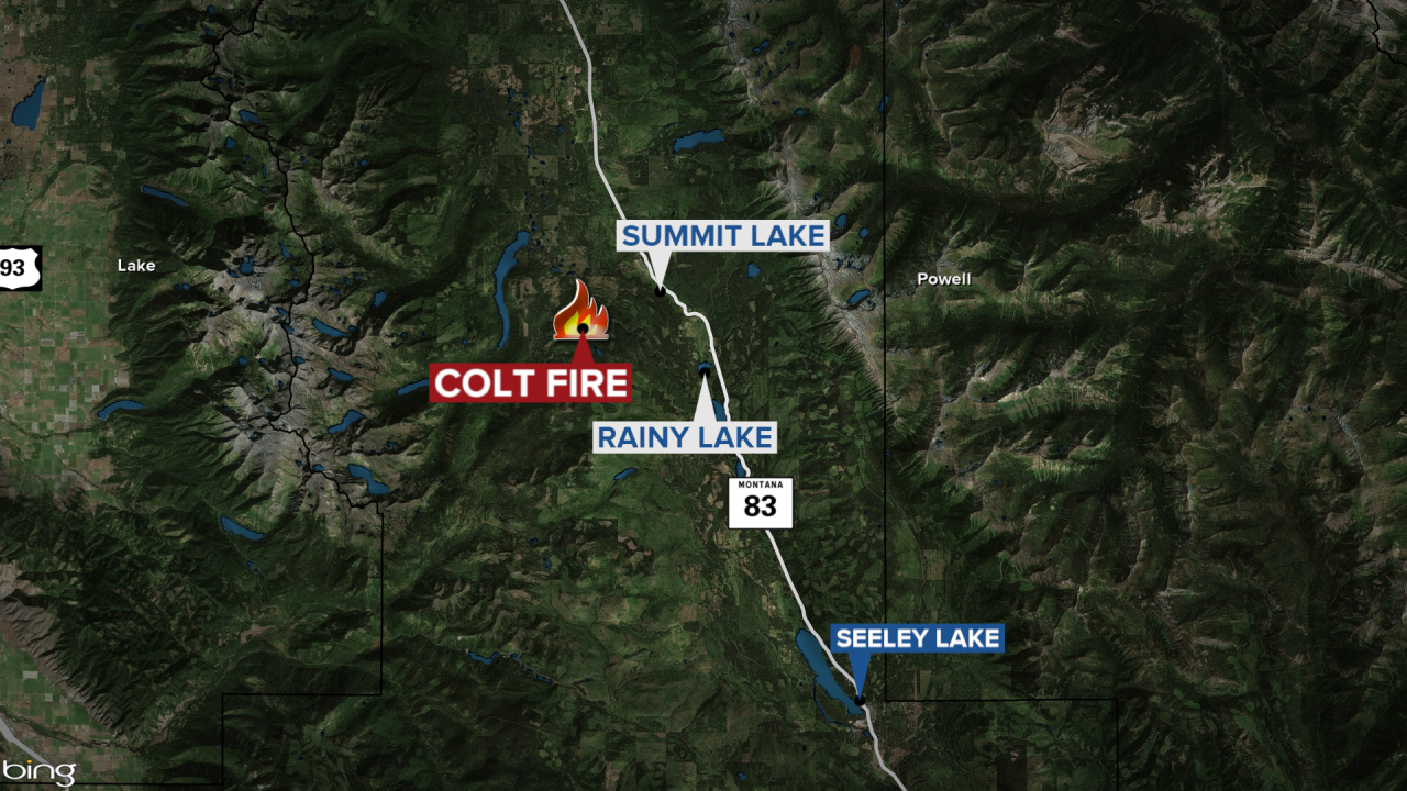 Colt Fire Evacuation Map