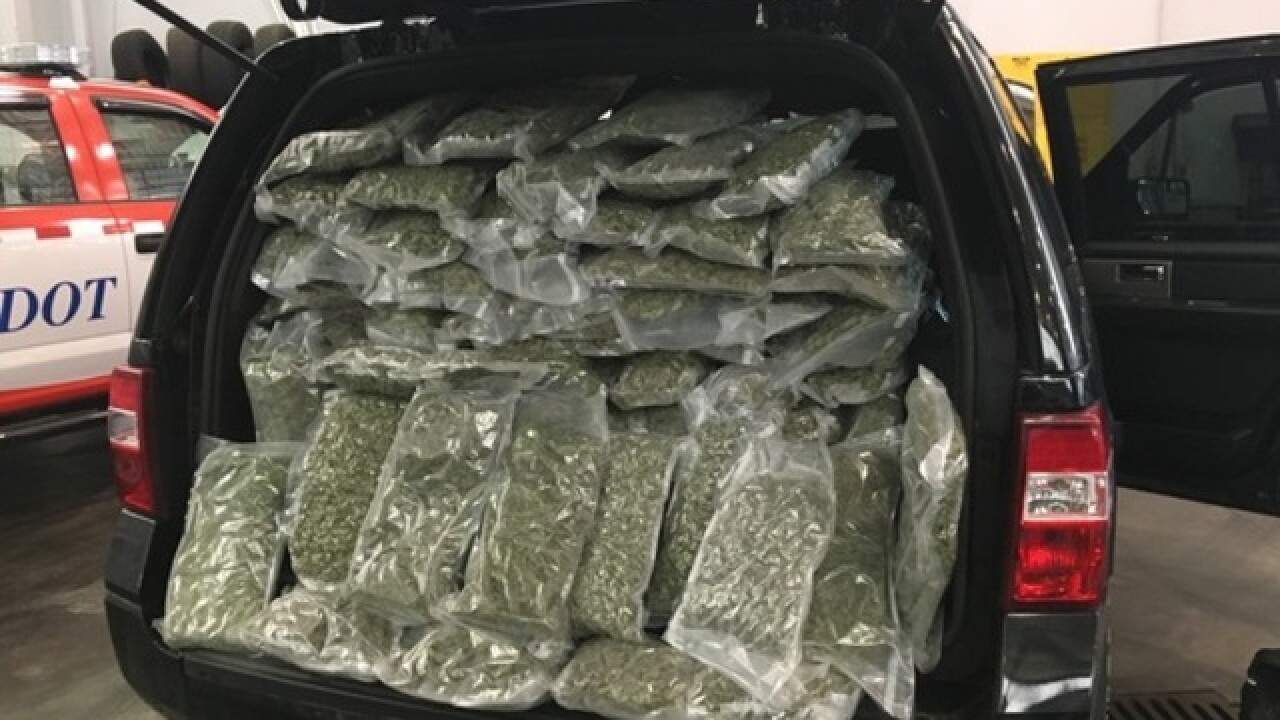 More than 78 pounds of marijuana seized during traffic stop on I-70 in Indiana
