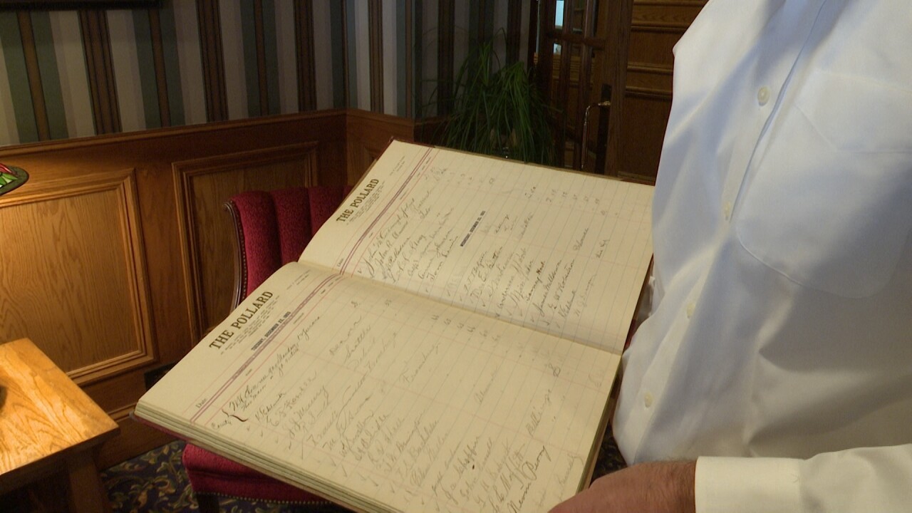 Guest book from 1902