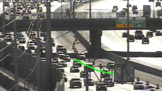 Heavy traffic follows crash on southbound I-11 before Jones Boulevard