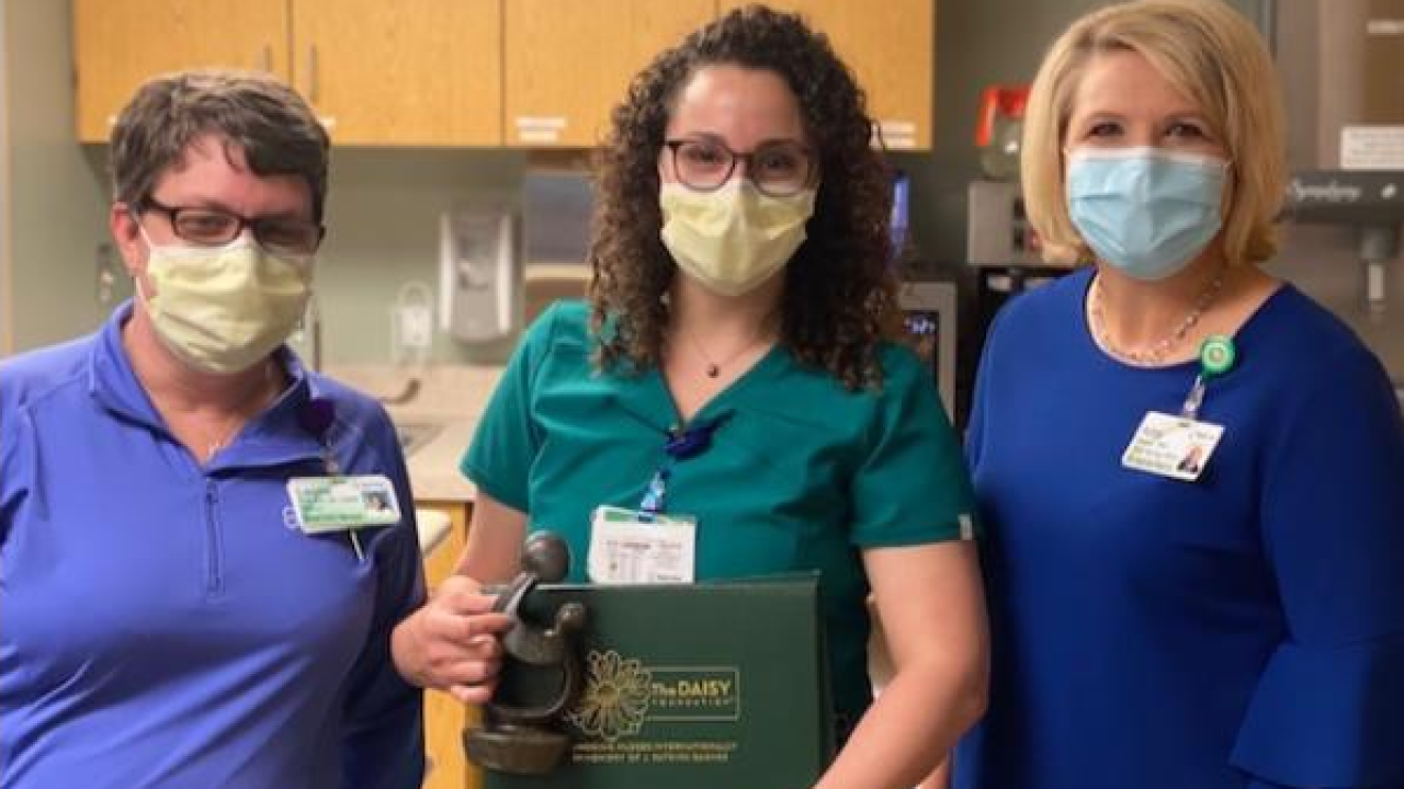 Catherine Velaquez receives Daisy Award