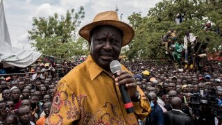 Opposition leader Raila Odinga