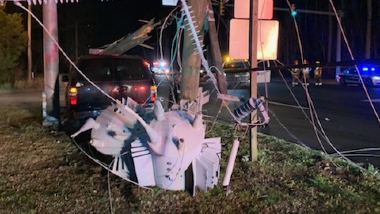 Currituck County Middle School Closes Due To Power Outage Caused By Crash