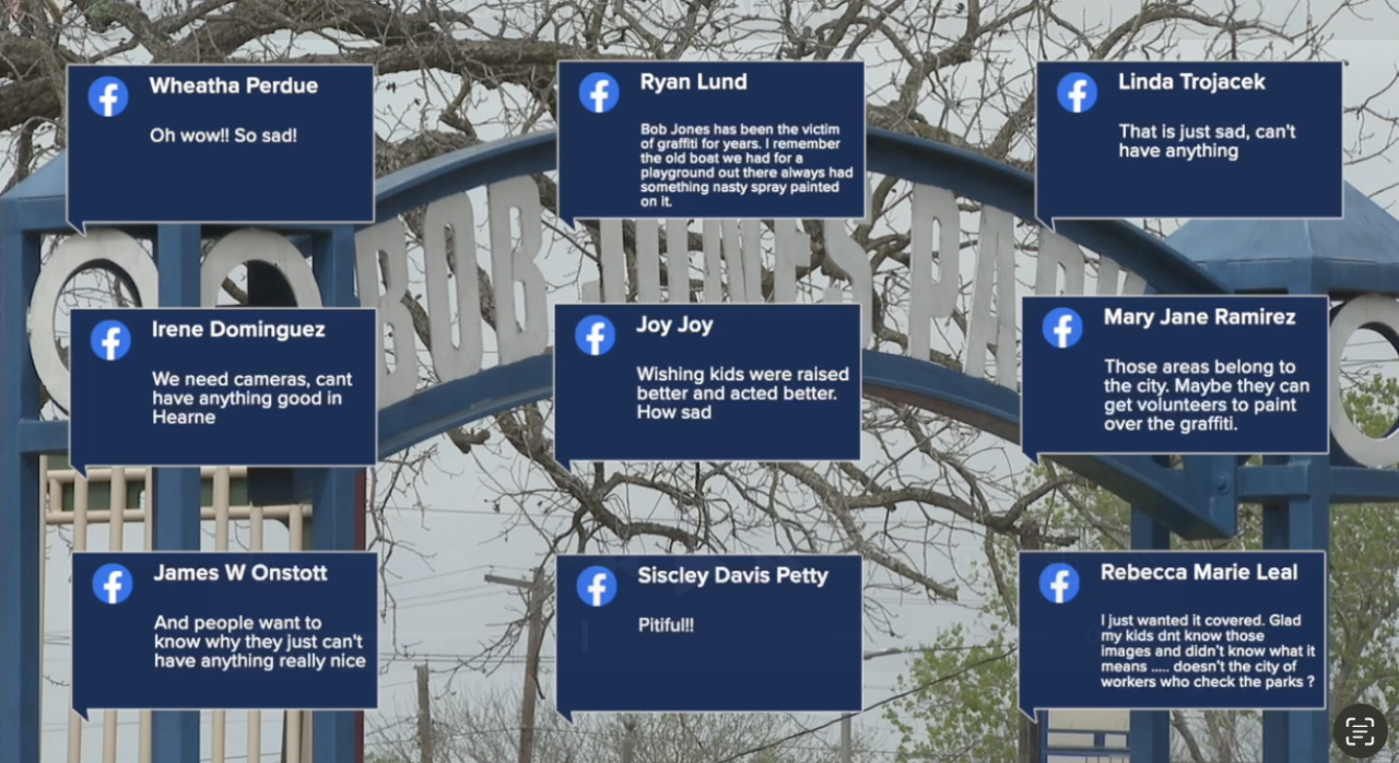 Neighbors in Hearne frustrated over vandalism at local park