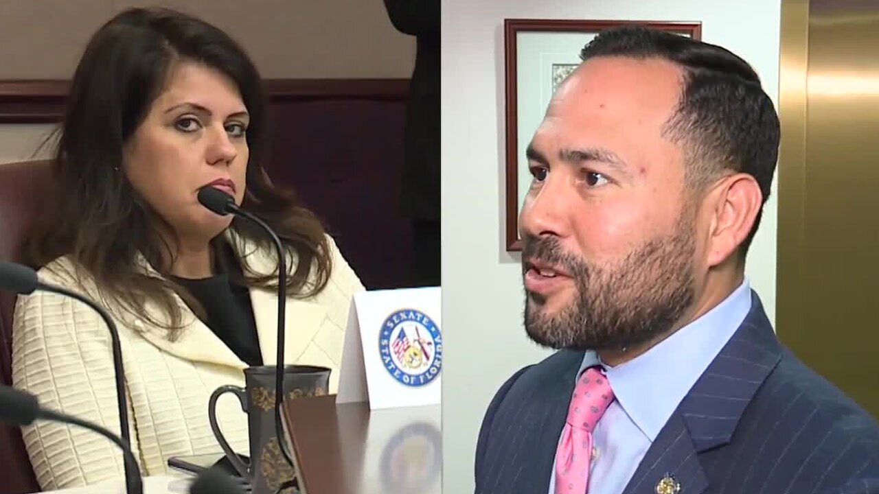 State Sen. Ana Maria Rodriguez and State Rep. Nicholas Duran