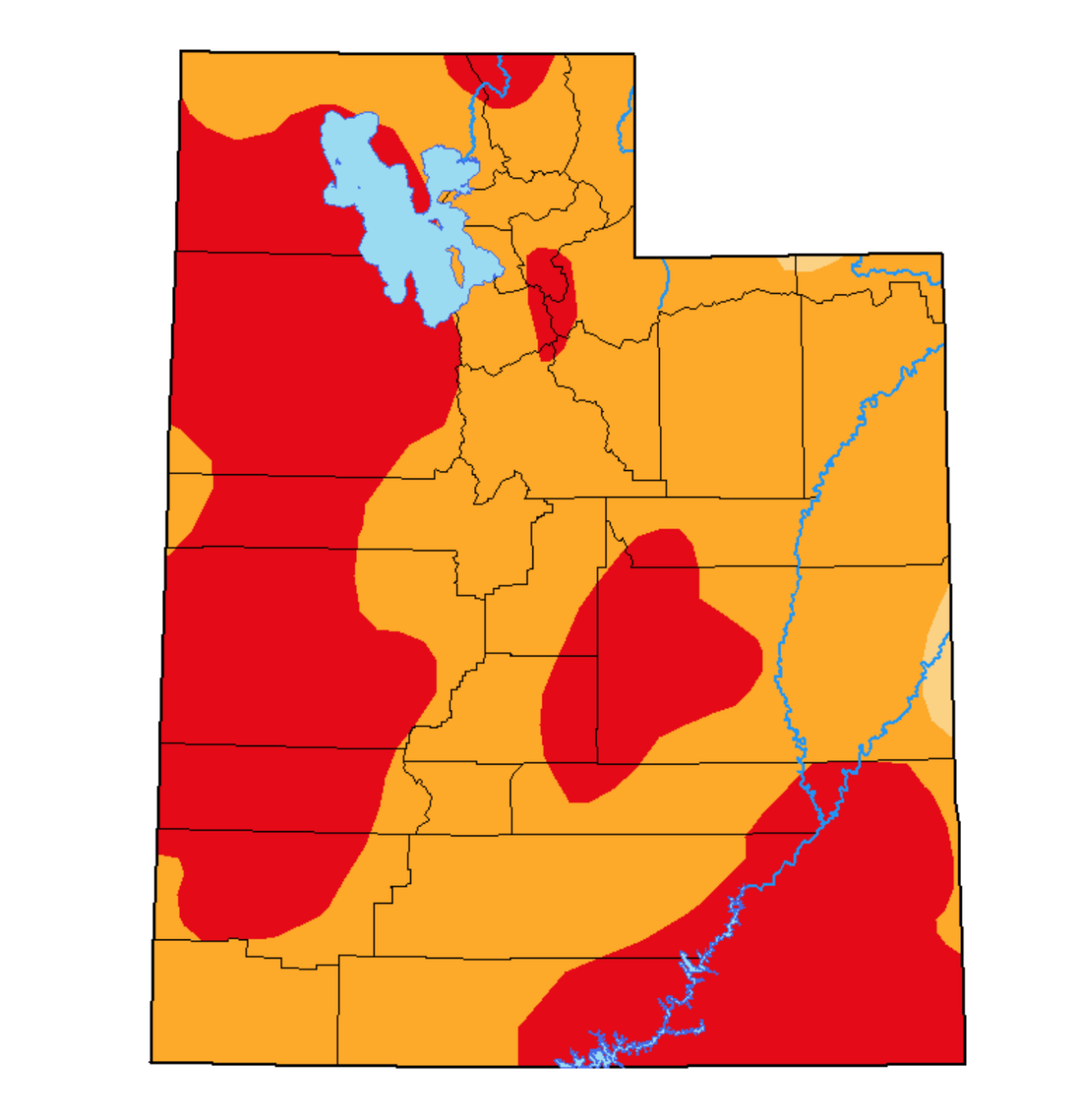 Utah drought map