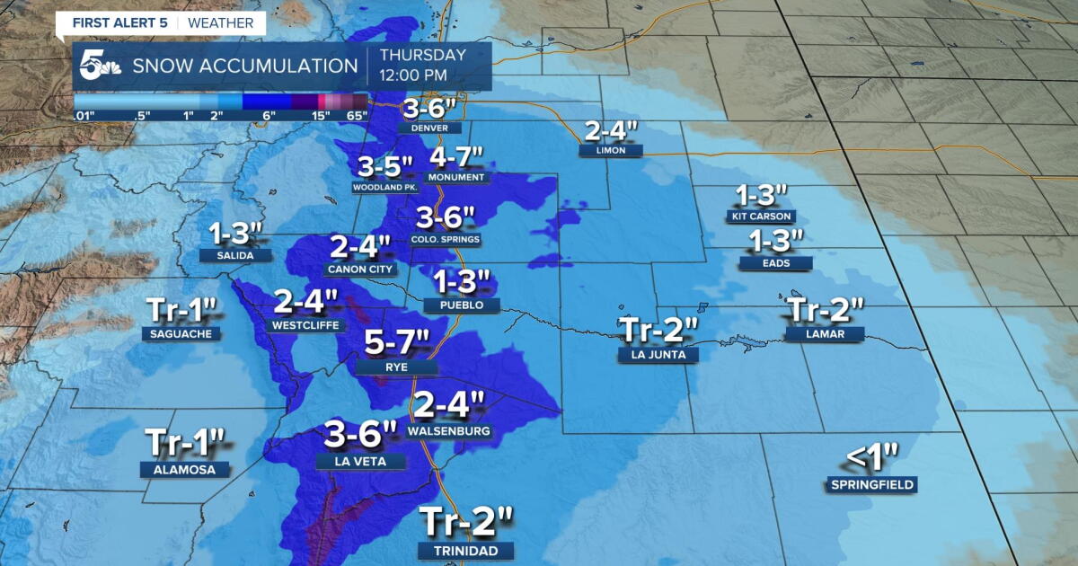 Heavy snow expected tonight through Thursday morning