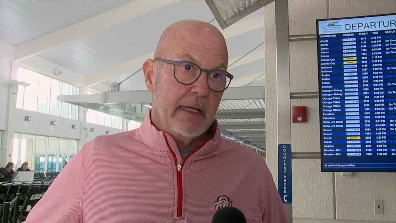 Tim Kremchek speaks to Fox 4's Eric Lovelace about his travel delays.