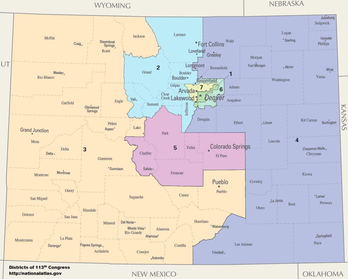 Colorado Congressional_Districts, 113th Congress