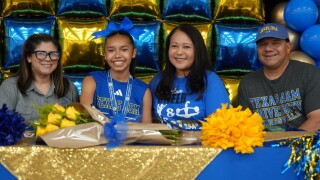 St. John Paul II cheerleader Alexandra Martinez signs with Texas A&M Kingsville cheer and stunt team