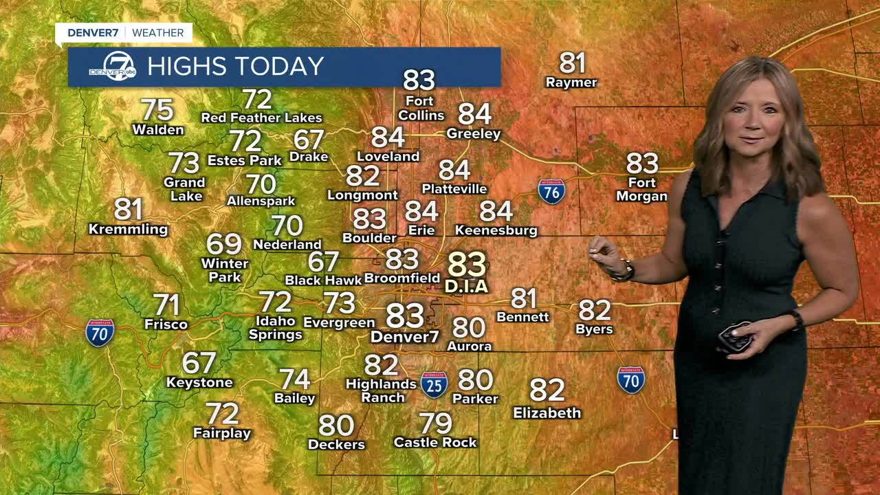 Sunny and seasonal in Denver today