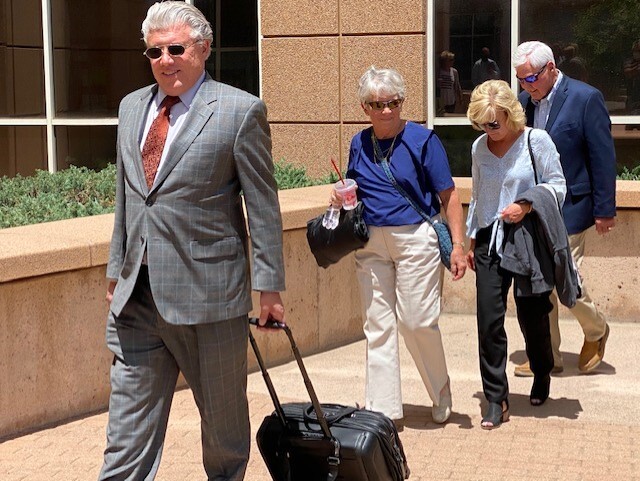 Bandimere family with attorney Randy Corporon