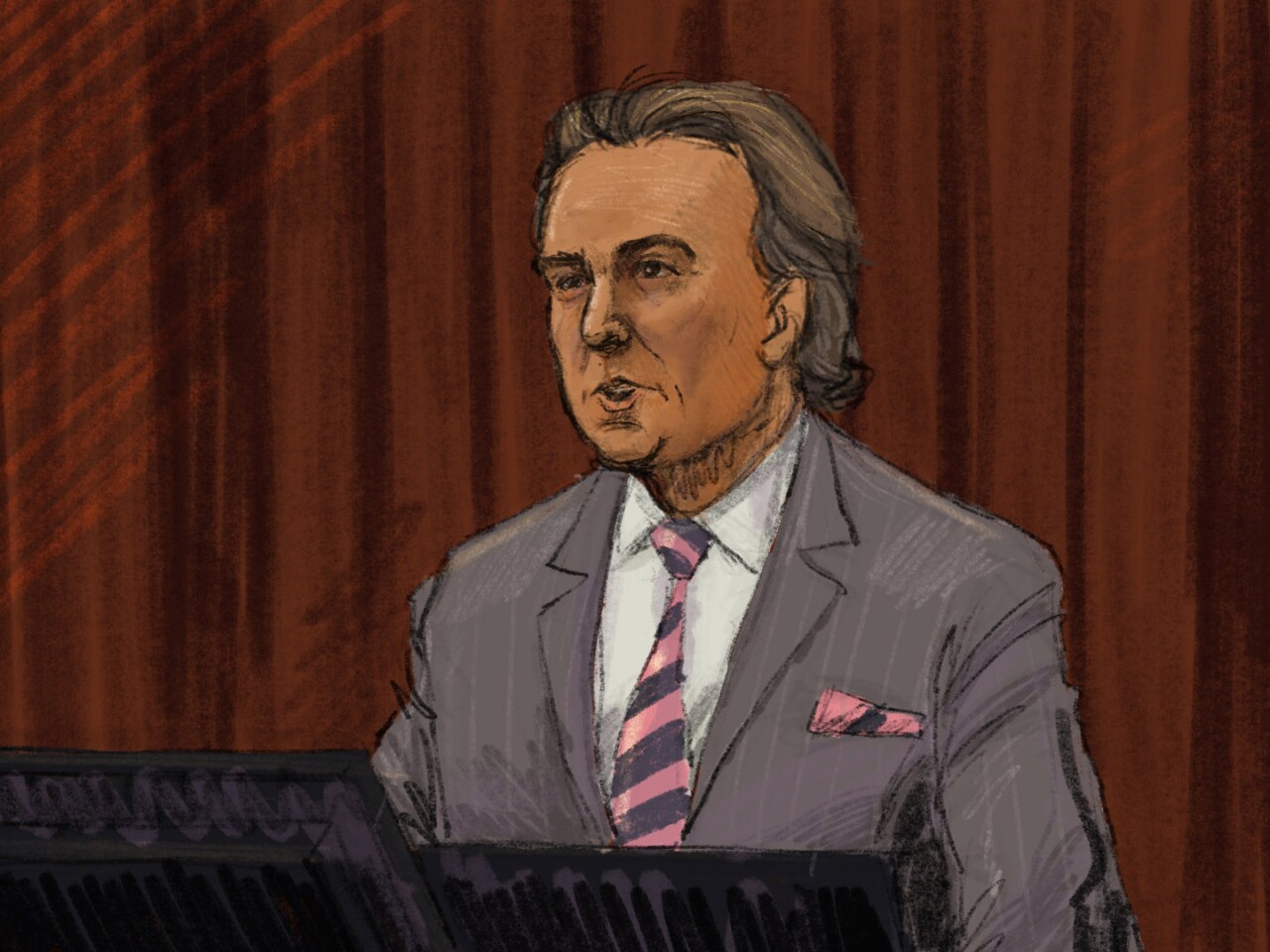 Doug Evans' attorney Ben Dusing