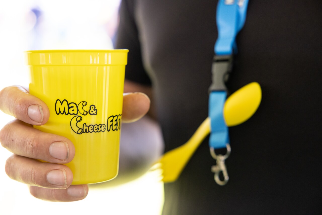 Mac and Cheese Fest - logoed cup