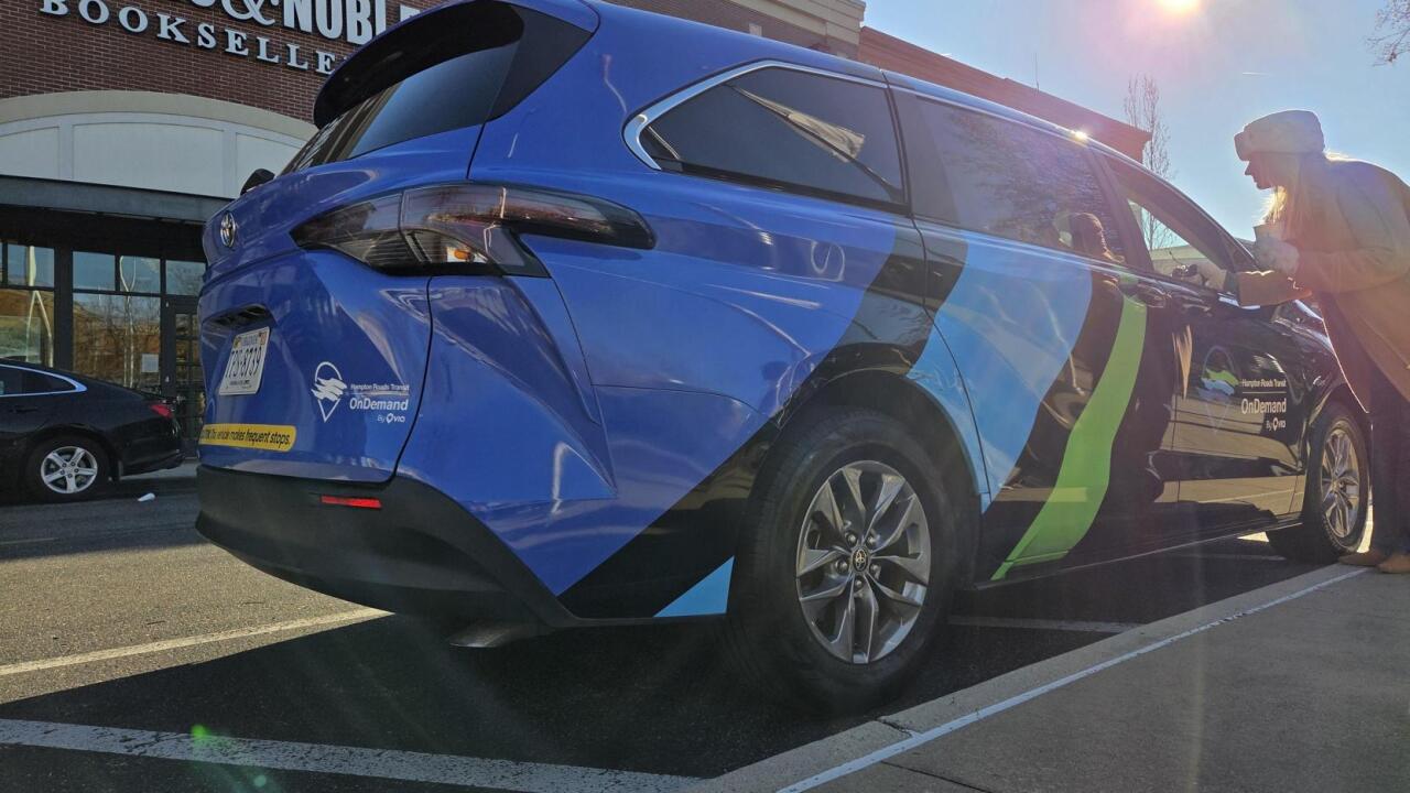 HRT Hampton microtransit van 1