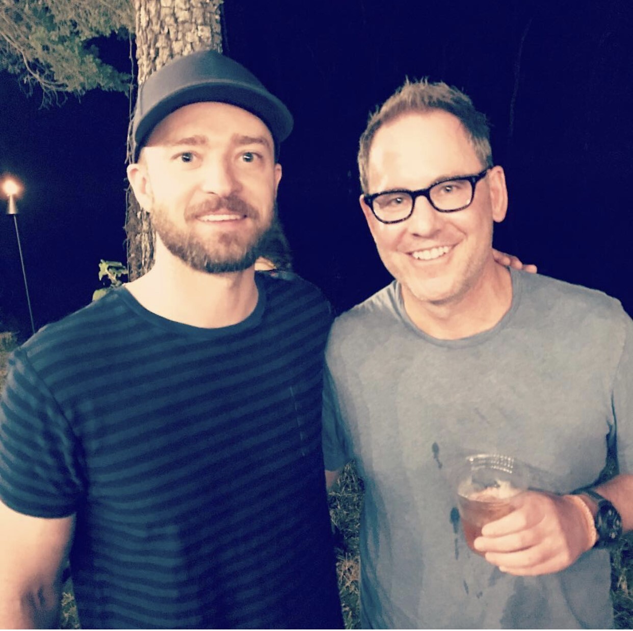 Tucson restaurateur Sam Fox with Justin Timberlake
