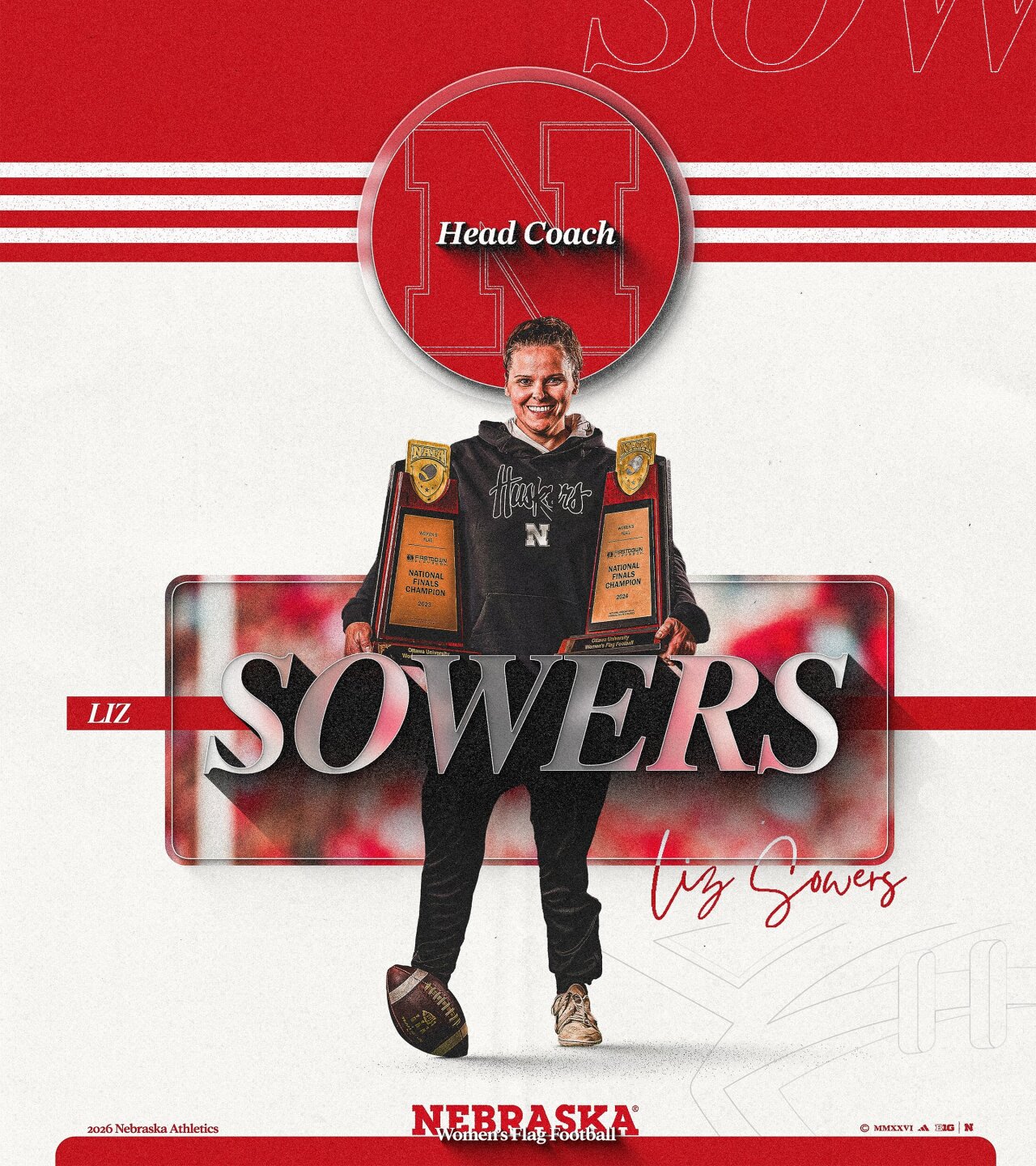 liz sowers nebraska flag football