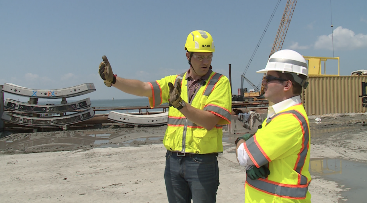 HRBT Expansion Project now over 50-percent done, but project is behind schedule