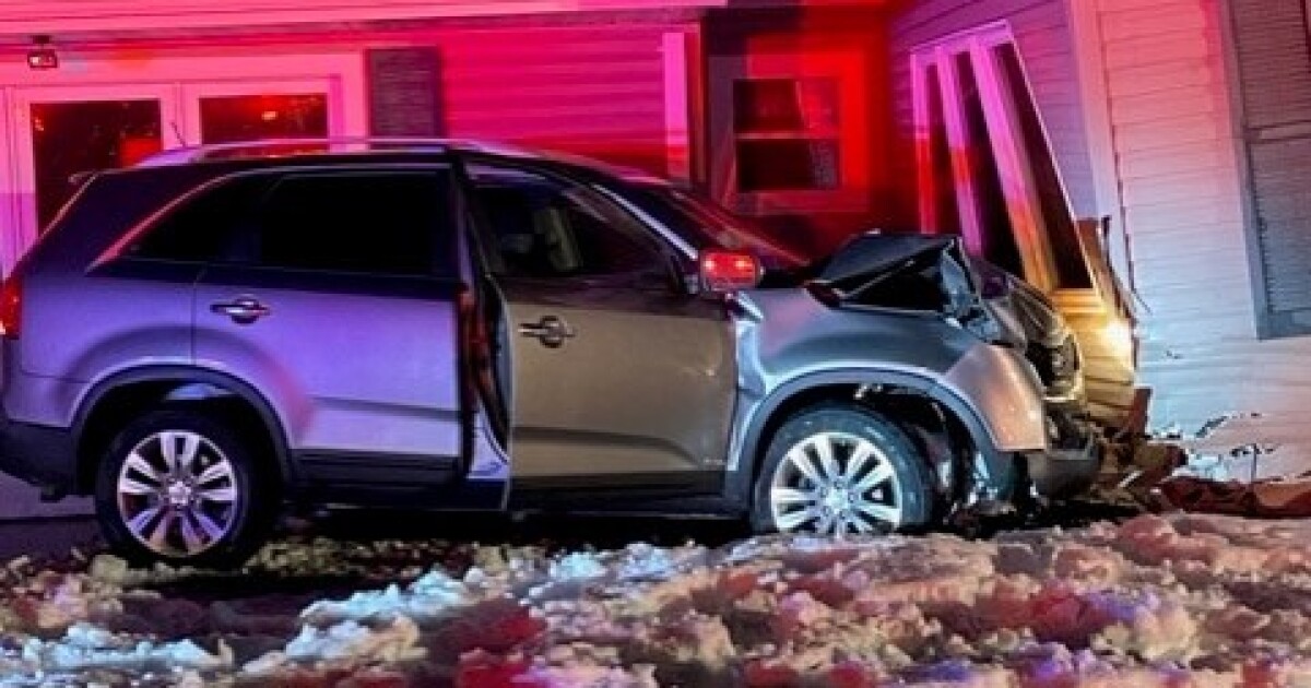 Driver crashes into Suamico home