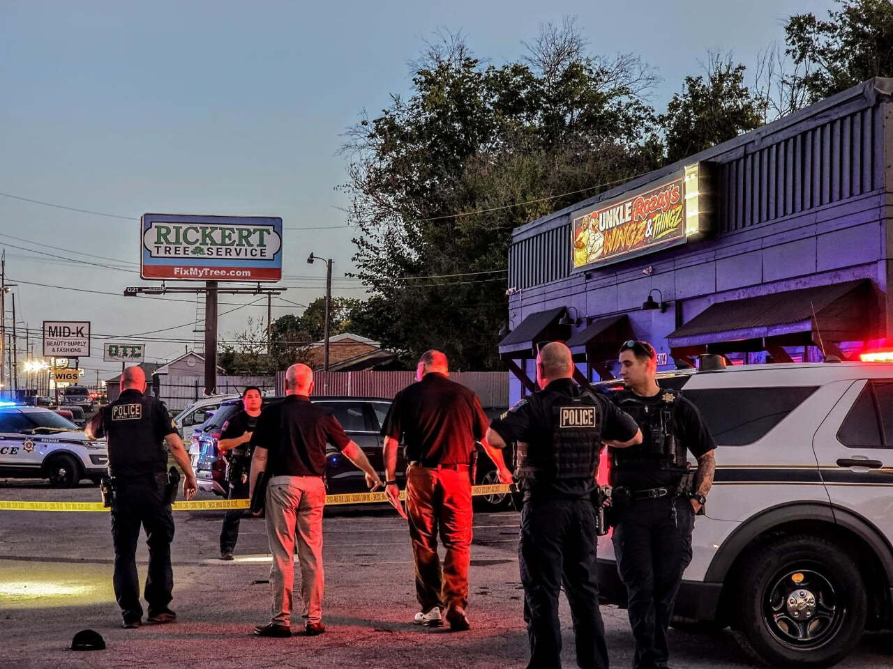 Tulsa police shot an armed suspect Thursday night after he followed a shooting victim inside a restaurant near 51st and Peoria.