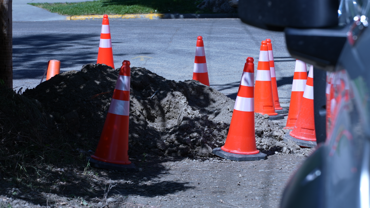 Ziply Fiber traffic cones