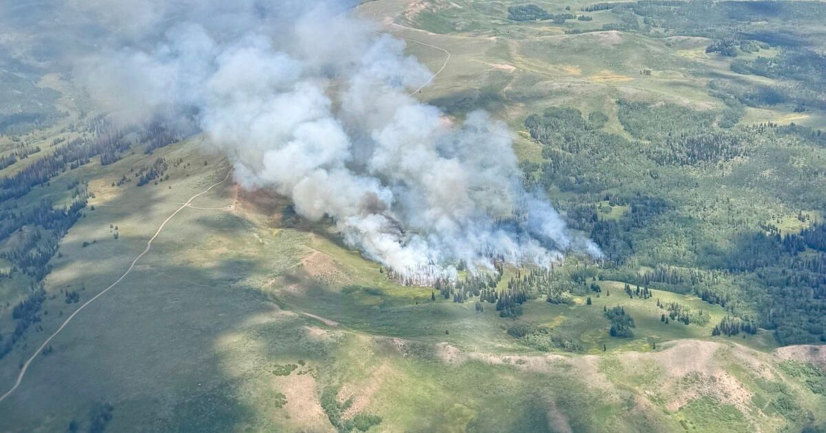 New wildfire burning near Currant Creek Reservoir in Wasatch County
