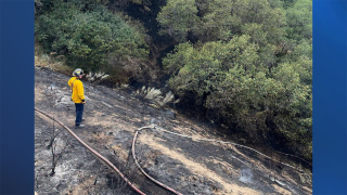 Again? Fourth fire breaks out in Sandy's Dimple Dell Park, nearby roads closed