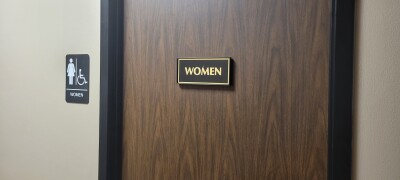 Bathroom restroom door womens