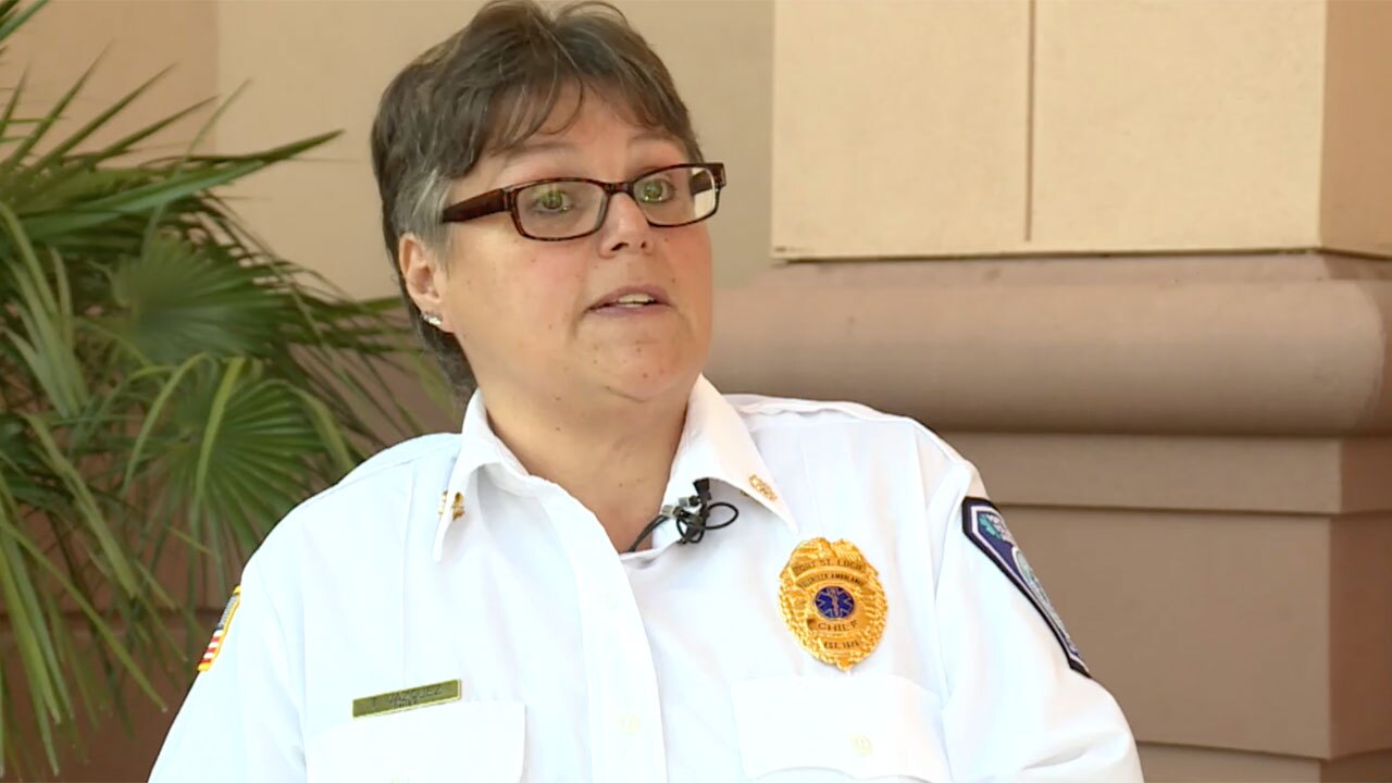 Tina Vasquez, chief of the Port St. Lucie Volunteer Ambulance Service